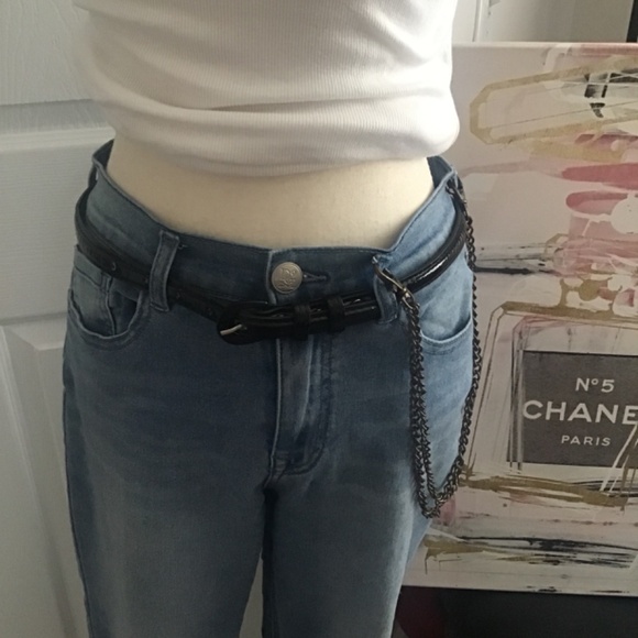 Jean, pant chain with free skinny belt vintage y2k and 90’s - Picture 3 of 11